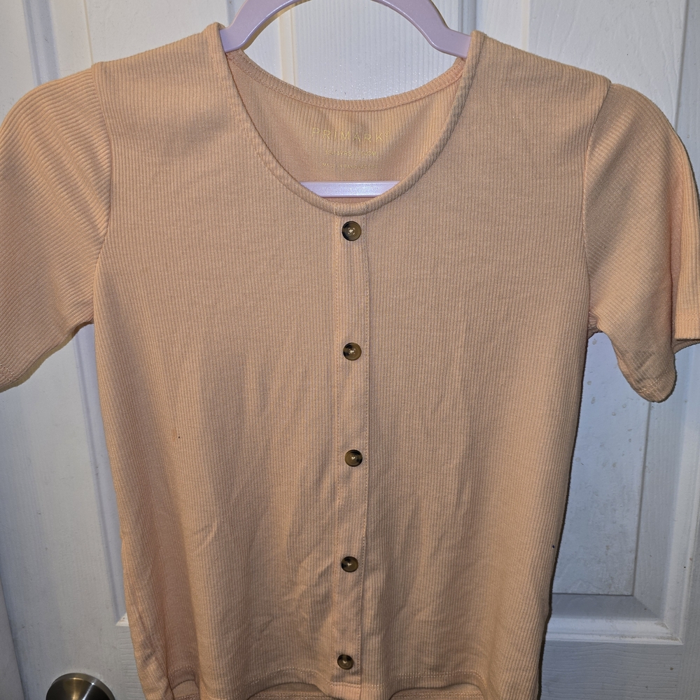 Primark Kids Peach Button Down Shirt